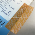 Custom security warranty label printing paper